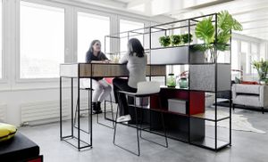 Room divider with table - Desk by Bosse