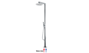 NEK COLUMN Ø 300 mm - 2 progressive mixers - Shower panel by Bossini