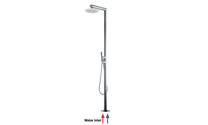 NEK COLUMN Ø 250 mm- 2 progressive mixers - Shower panel by Bossini