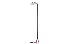 NEK COLUMN Ø 250 mm - 2 hot/cold water valves - Shower panel by Bossini