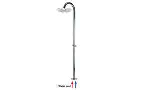 TETIS COLUMN Ø 300 mm - 2 hot/cold water valves - Shower panel by Bossini