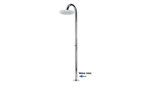 TETIS COLUMN Ø 300 mm - Self/Closing valve - Shower panel by Bossini