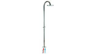 OKI COLUMN Ø 250 mm - 2 hot/cold water valves - Shower panel by Bossini