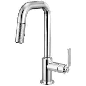 Pull-Down Prep Faucet With Square Spout - Industrial Handle - Tap by Brizo