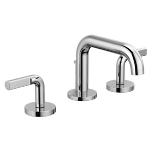 Widespread Lavatory Faucet With Low Spout - Less Handles 1.2 Gpm - Washbasin by Brizo