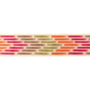 Cascade Border - Berry/Leaf - Curtain by Brunschwig & Fils