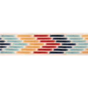 Cascade Border - Red/Blue - Curtain by Brunschwig & Fils