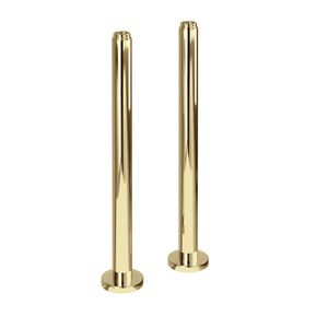 Riviera Stand Pipes (Gold) | SKU RIV15GOLD | Burlington Bathrooms - Shower by Burlington