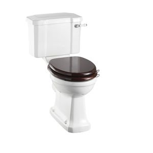 Standard CC WC with 440 Lever Cistern (with White Lever) | SKU P5 C3 | Burlington Bathrooms - Toilet seat by Burlington
