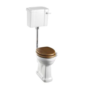 Standard Low Level WC with 440 Lever Cistern (Standard Low Level WC with 440 Lever Cistern) | SKU C3 P2 T31 CHR | Burlington Bathrooms - Toilet seat by Burlington