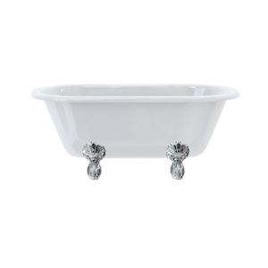 Windsor 150cm Double Ended bath with Luxury Feet (with Luxury Claw feet in Chrome) | SKU E4 L1C | Burlington Bathrooms - Bathtub by Burlington