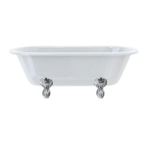 Windsor 170cm Double Ended Bath with Luxury Feet (with Luxury Claw feet in Chrome) | SKU E3 L1C | Burlington Bathrooms - Bathtub by Burlington