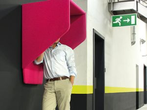 BuzziHood, upholstered phone booth - Screens by BuzziSpace