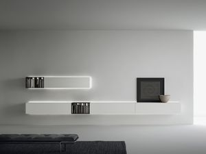 Suspended storage units with Bookcases - Cabinet by Caccaro