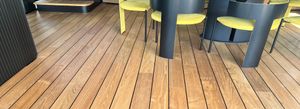 Burmese Teak Raw effect with striped inserts - Wood flooring by Cadorin Group