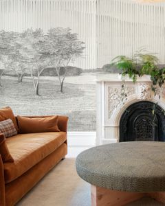 Scenic Collection Residential Deck - Wallpaper by Calico Wallpaper