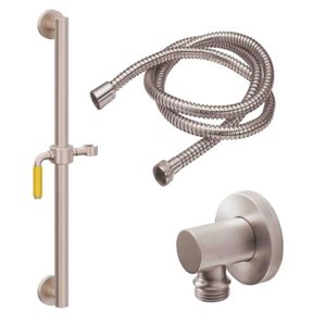 30" Grab Bar Handshower Kit - Yellow Porcelain Lever Handle with Line Base - Shower by California Faucets