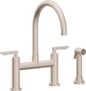 Bridge Kitchen Faucet with Sidespray - Arc Spout - Tap by California Faucets