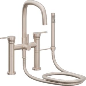 Contemporary Deck Mount Tub Filler - Quad Spout - 1208-XX.FR - Tap by California Faucets