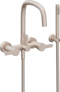 Contemporary Wall Mount Tub Filler - 0806-XX.FR - Tap by California Faucets