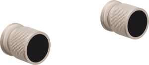 2 Handle Tub or Shower Trim Only, with Black Glass Handle Cap - Shower by California Faucets