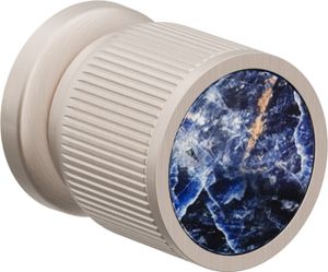 Wall or Deck Handle Trim Only, with Sodalite Gemstone Handle Cap - Shower by California Faucets
