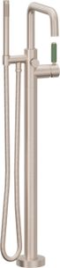 Contemporary Single Hole Floor Mount Tub Filler - Quad Spout - 1211-XX.FR - Tap by California Faucets