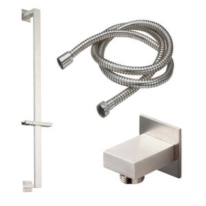 Slide Bar Handshower Kit - Rectangle Handle with Rectangle Base - Shower by California Faucets