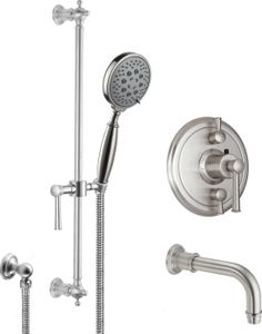 Styletherm 1/2" Thermostatic Shower System - KT06-48.FR - Shower by California Faucets