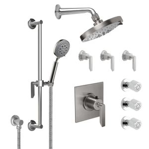 Styletherm 3/4" Thermostatic Shower System - KT08-45.FR - Shower by California Faucets