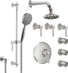 Styletherm 3/4" Thermostatic Shower System - KT08-48.FR - Shower by California Faucets
