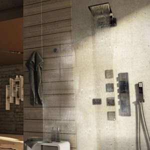 DUPLEX STICK 4 - Wall-mounted 1-spray ABS handshower - Shower by Carimali
