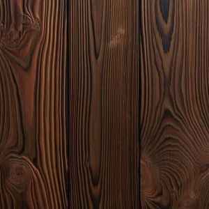 Burnt Brushed Douglas Wall Cladding | Le Velouté | CarréSol Éditions - Wood flooring by CarréSol Éditions