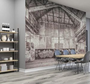 Wallpaper Capannone industriale - Wallpaper by Carta da Parati Artistica