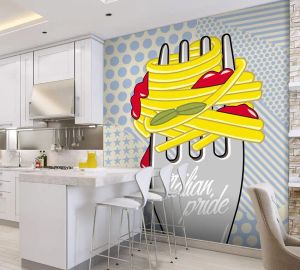 Wallpaper Cibo - Wallpaper by Carta da Parati Artistica