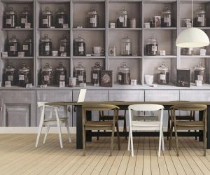 Wallpaper Credenza - Wallpaper by Carta da Parati Artistica