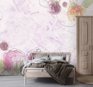 Wallpaper Fiori nel sogno - Wallpaper by Carta da Parati Artistica