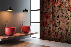 Wallpaper Floral stone - Wallpaper by Carta da Parati Artistica
