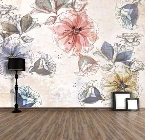 Wallpaper Flowers - Wallpaper by Carta da Parati Artistica