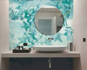 Wallpaper Foglie stilizzate - Wallpaper by Carta da Parati Artistica