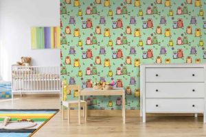 Wallpaper Gufetti - Wallpaper by Carta da Parati Artistica