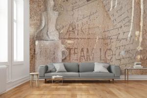 Wallpaper Letter vintage - Wallpaper by Carta da Parati Artistica