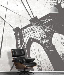 Wallpaper Ponte di notte - Wallpaper by Carta da Parati Artistica