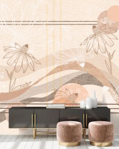 Wallpaper Vento tra i fiori - Wallpaper by Carta da Parati Artistica