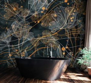 Wallpaper Prati notturni - Wallpaper by Carta da Parati Artistica