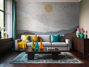 Wallpaper Sunset - Wallpaper by Carta da Parati Artistica