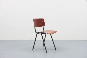 Chaise Eromes F6 chêne et gris vert - Chair by Cartel de Belleville