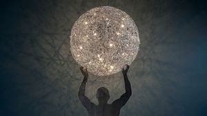 Uomo della Luce XXL (outdoor) - Floor lamp by Catellani & Smith