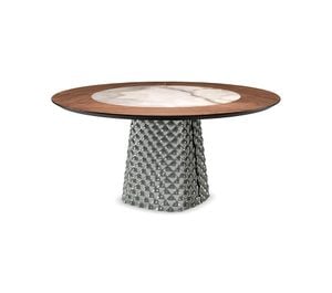 atrium ker-wood round - Table by Cattelan Italia