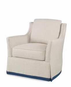 Eyre Skirted Swivel Chair - Armchair by Century Furniture
